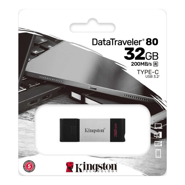 Pendrive 32Gb Kingston DT80 USB-C